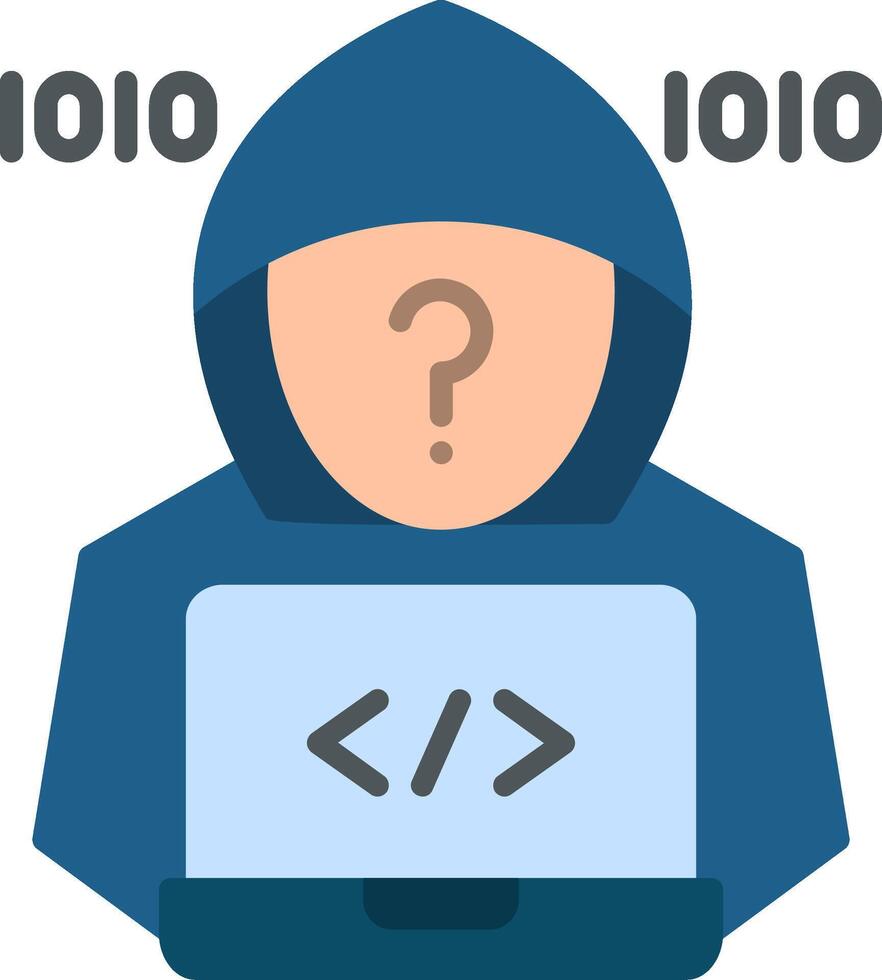 Hacker Flat Icon vector