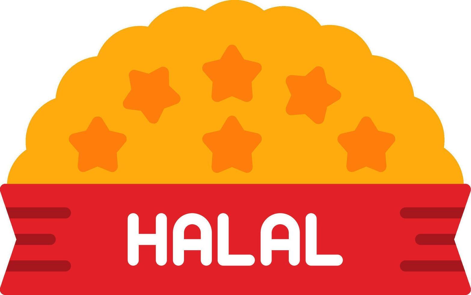 Halal Flat Icon vector
