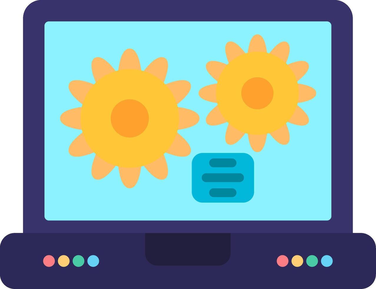 Process Flat Icon vector