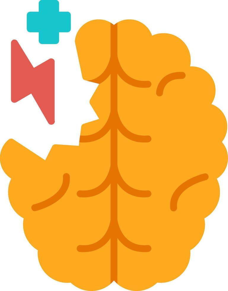 Paralyzed Flat Icon vector