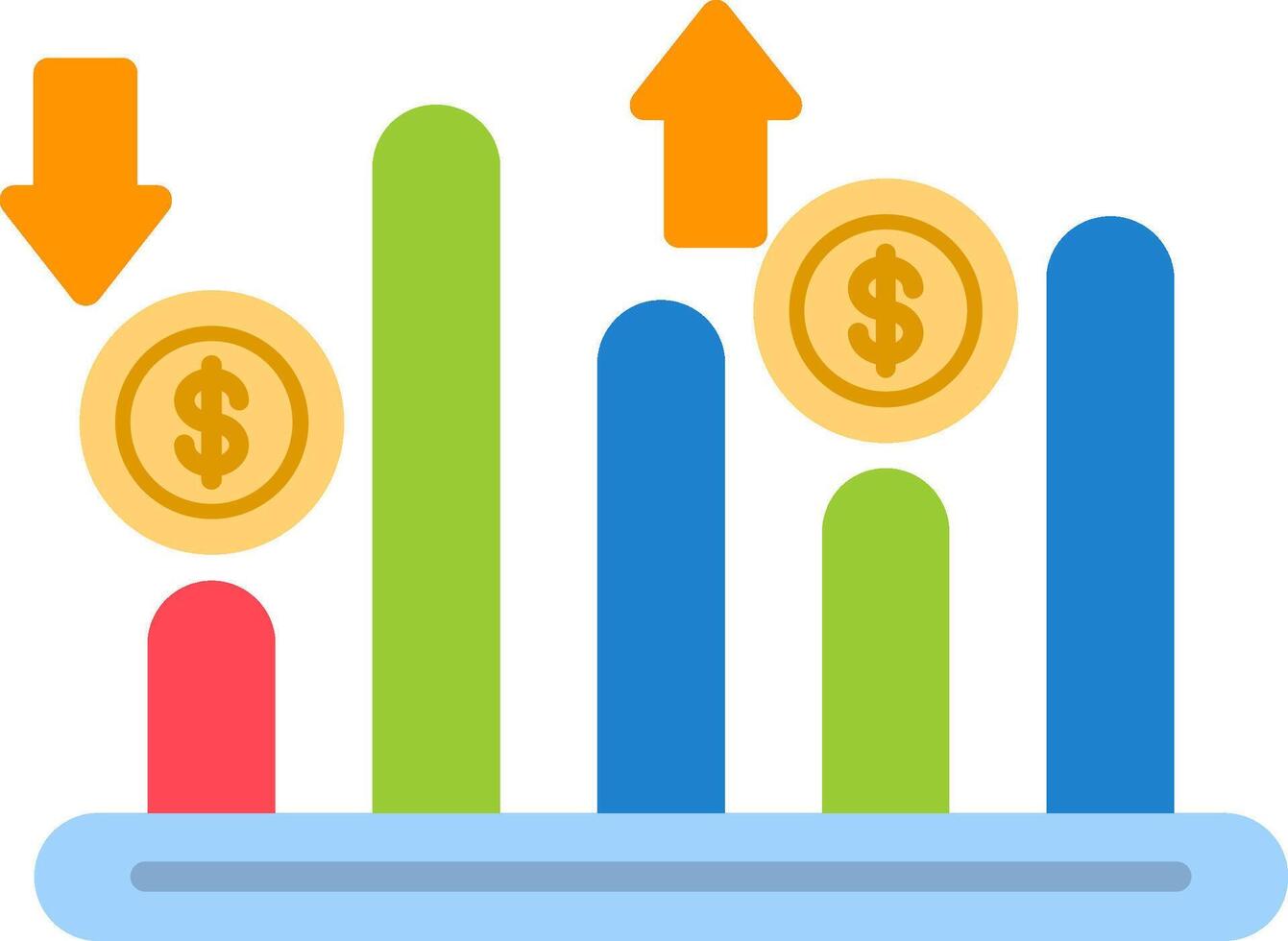 Trading Flat Icon vector
