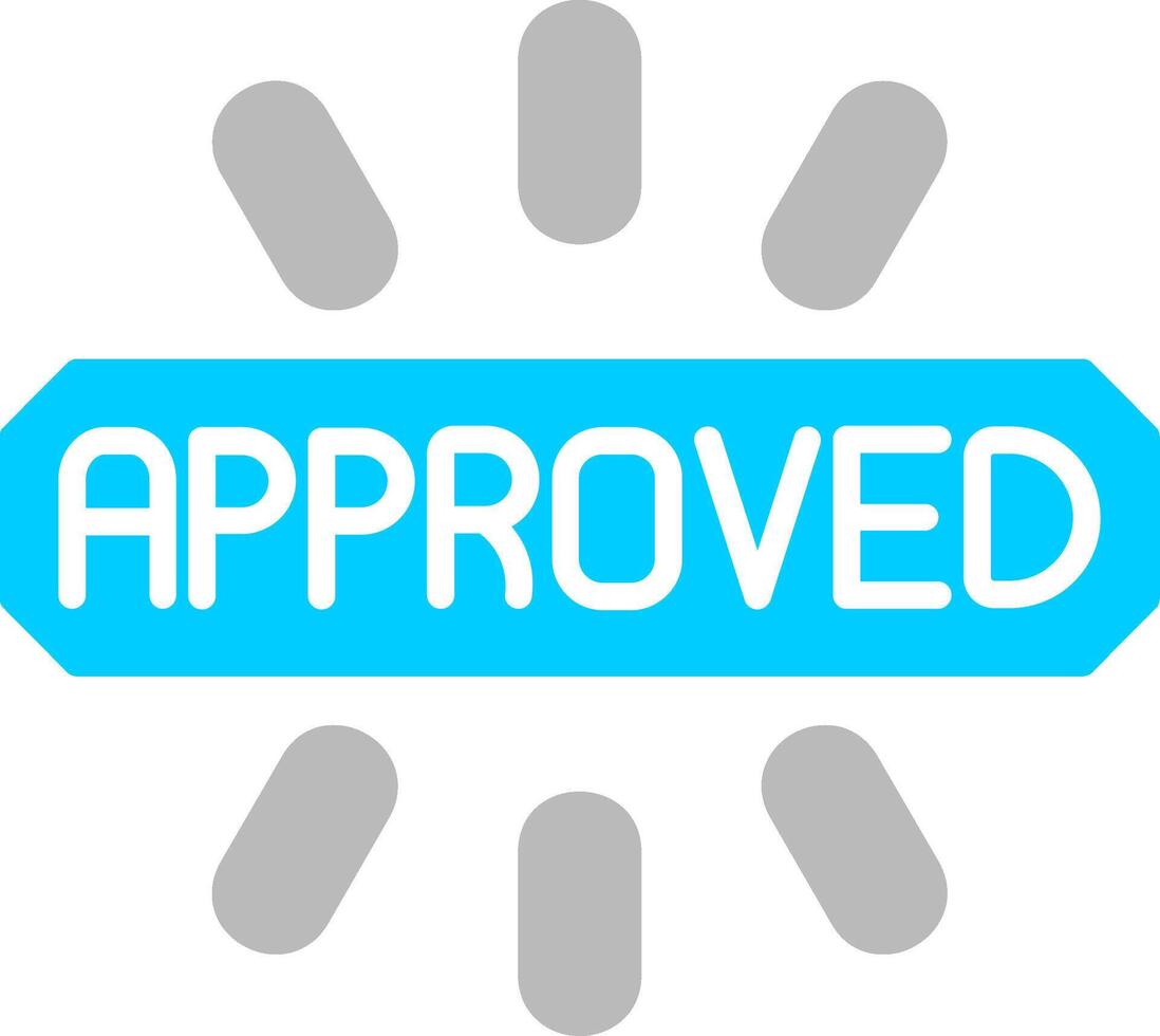 Approved Flat Icon vector