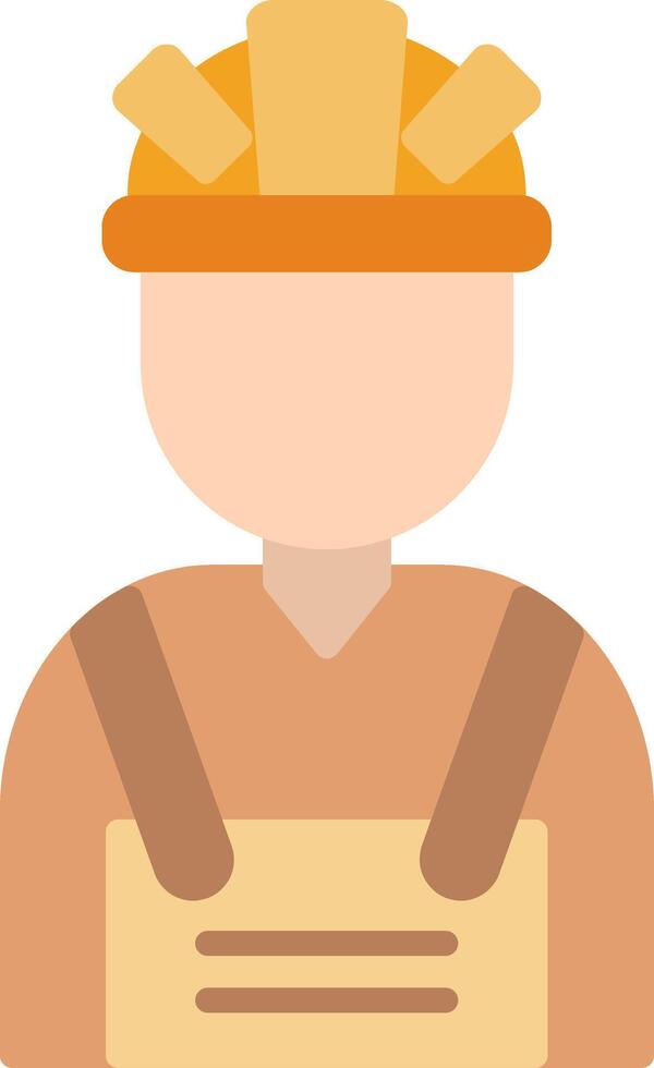 Worker Flat Icon vector