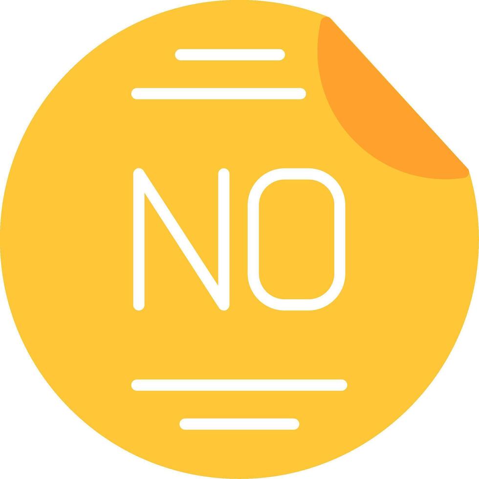 Sticker Flat Icon vector