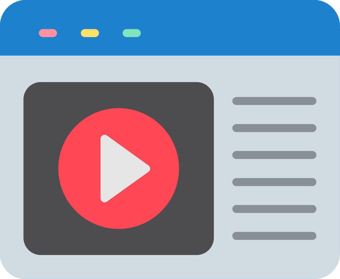 Browser Flat Icon vector
