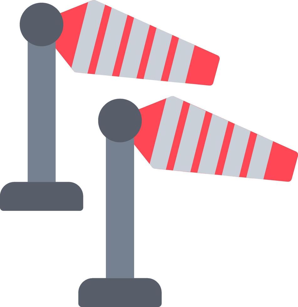 Windsock Flat Icon vector