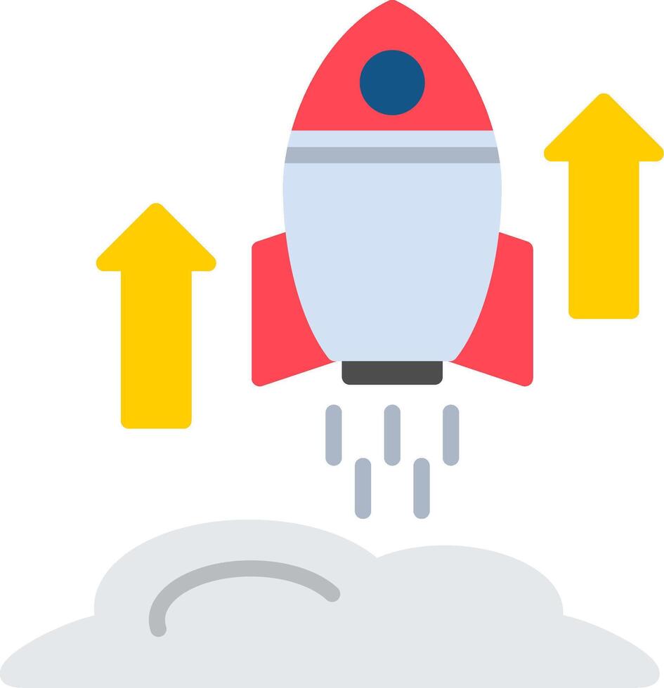 Startup Flat Icon vector