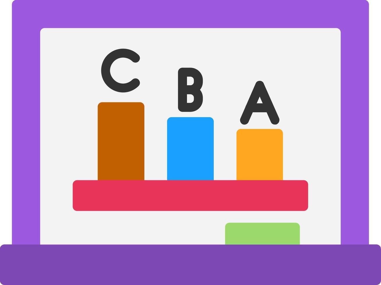 Statistics Flat Icon vector
