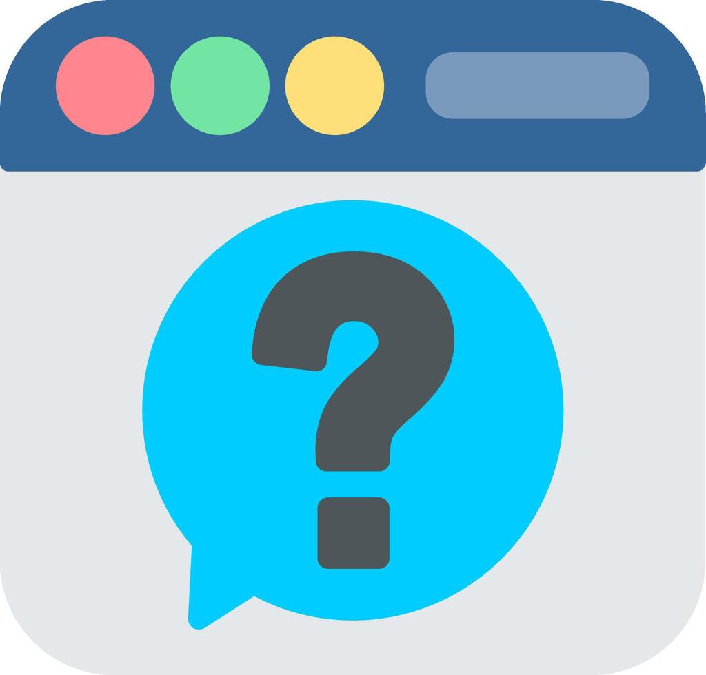 Webpage Flat Icon vector