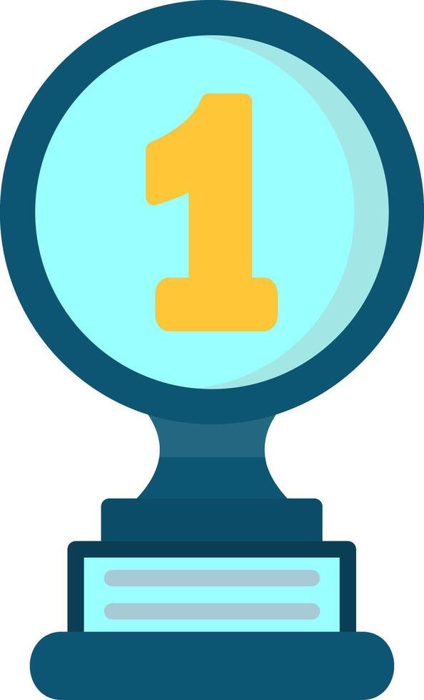 1st Prize Flat Icon vector
