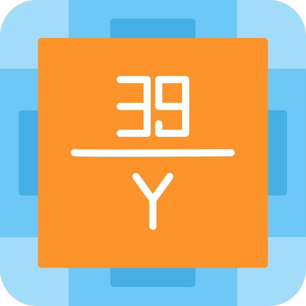 Yttrium Flat Icon vector