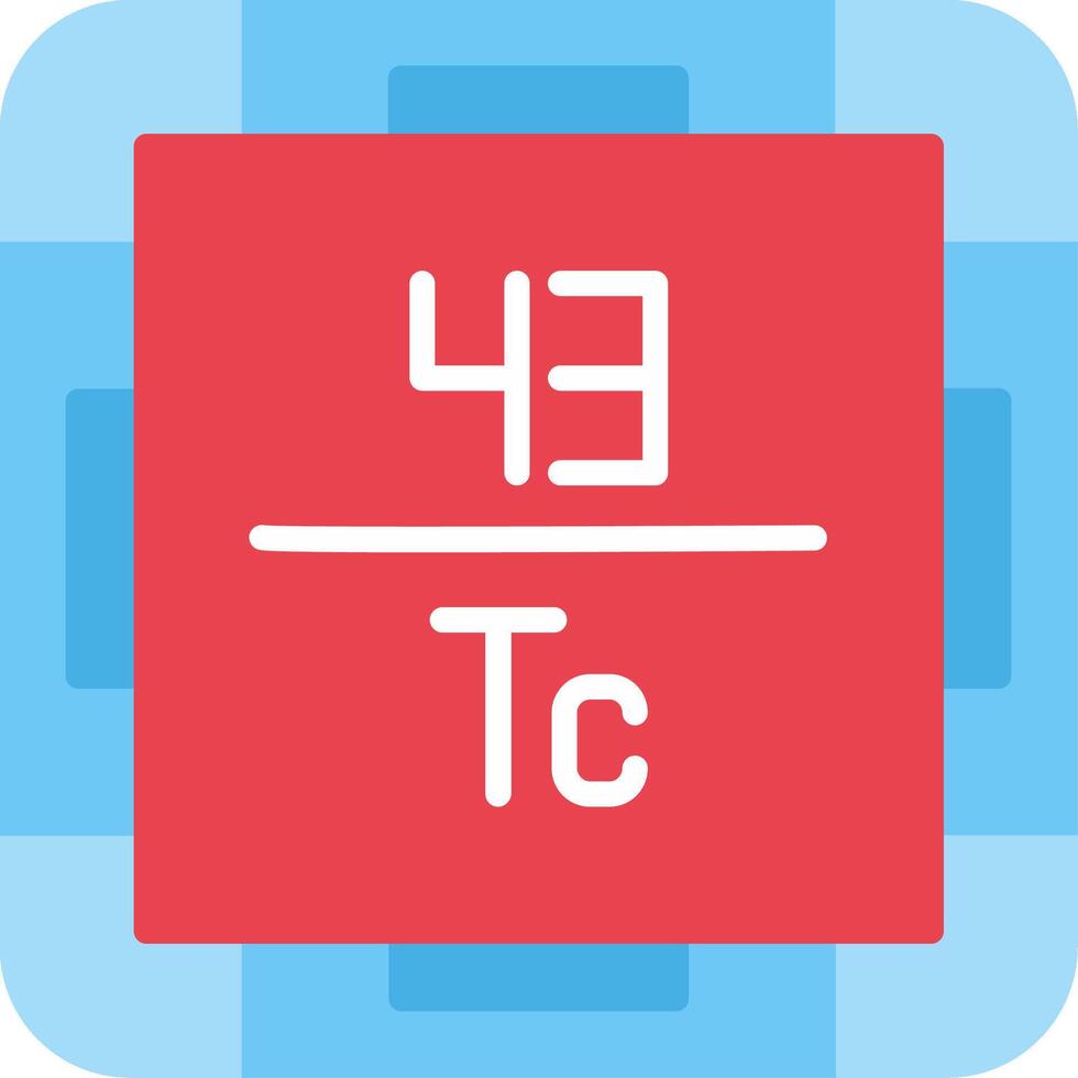 Technetium Flat Icon vector