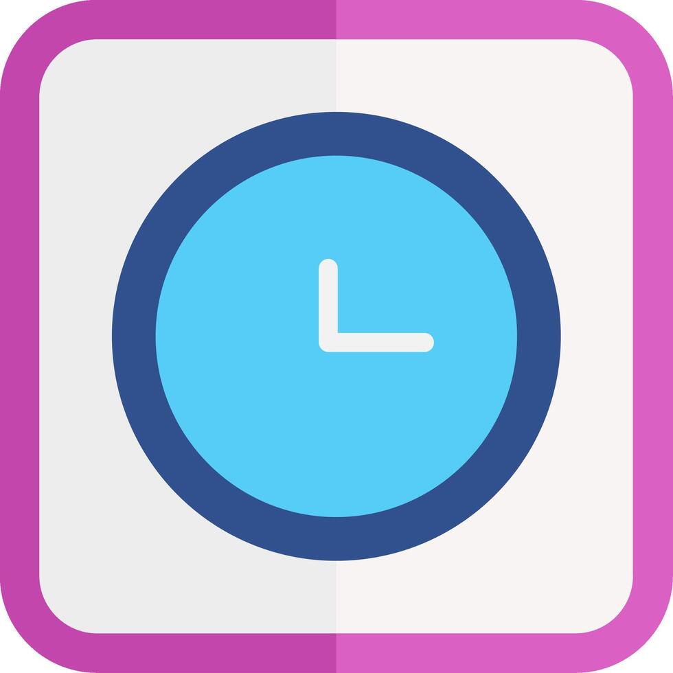 Clock Flat Icon vector