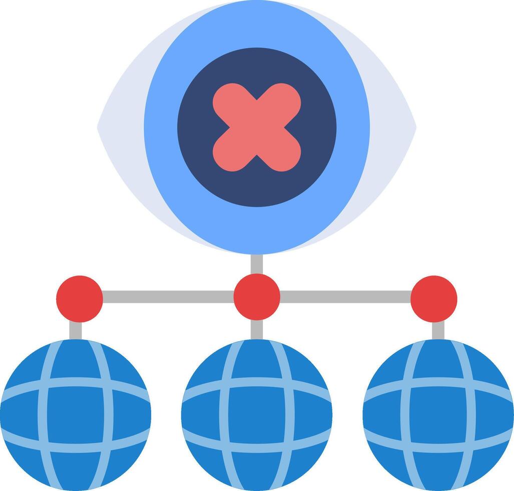 Virtual Private Network Flat Icon vector