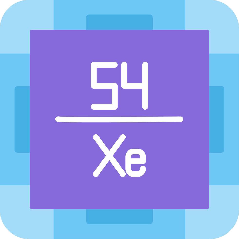 Xenon Flat Icon vector