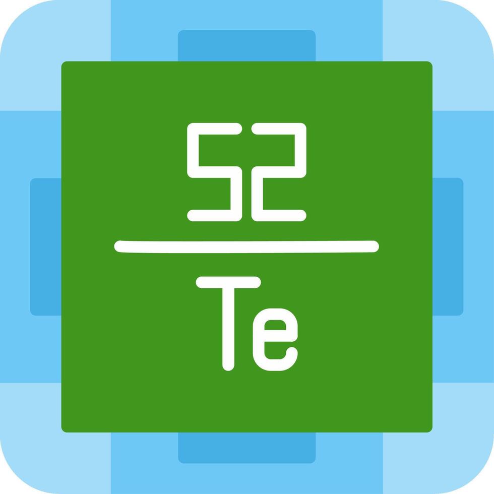 Tellurium Flat Icon vector