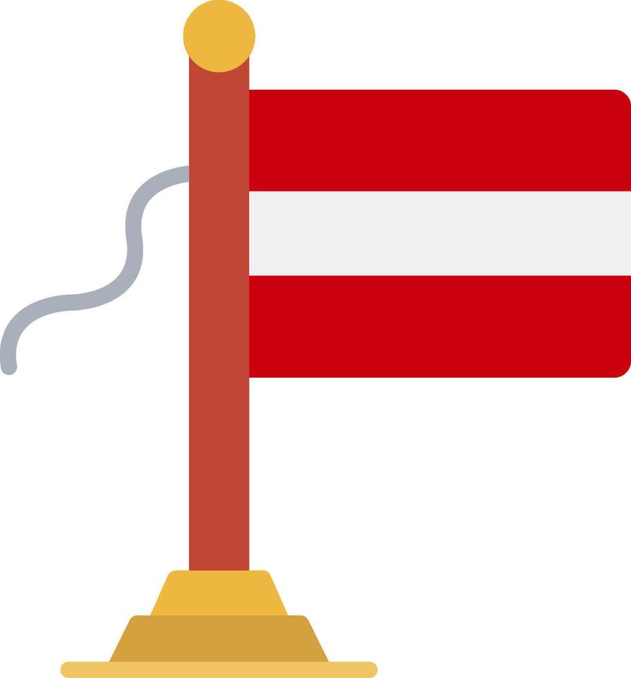 Latvia Flag Flat Icon vector