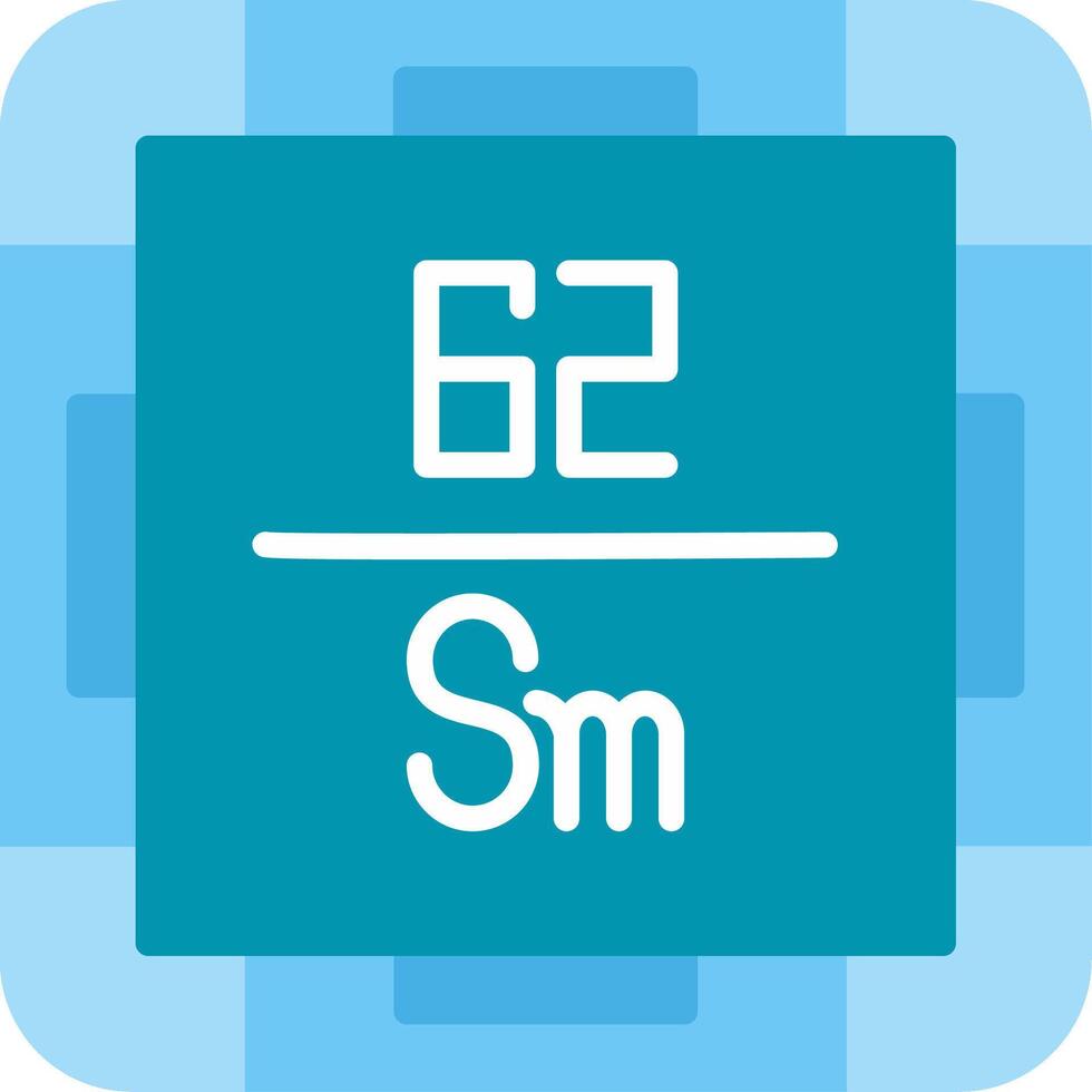 Samarium Flat Icon vector
