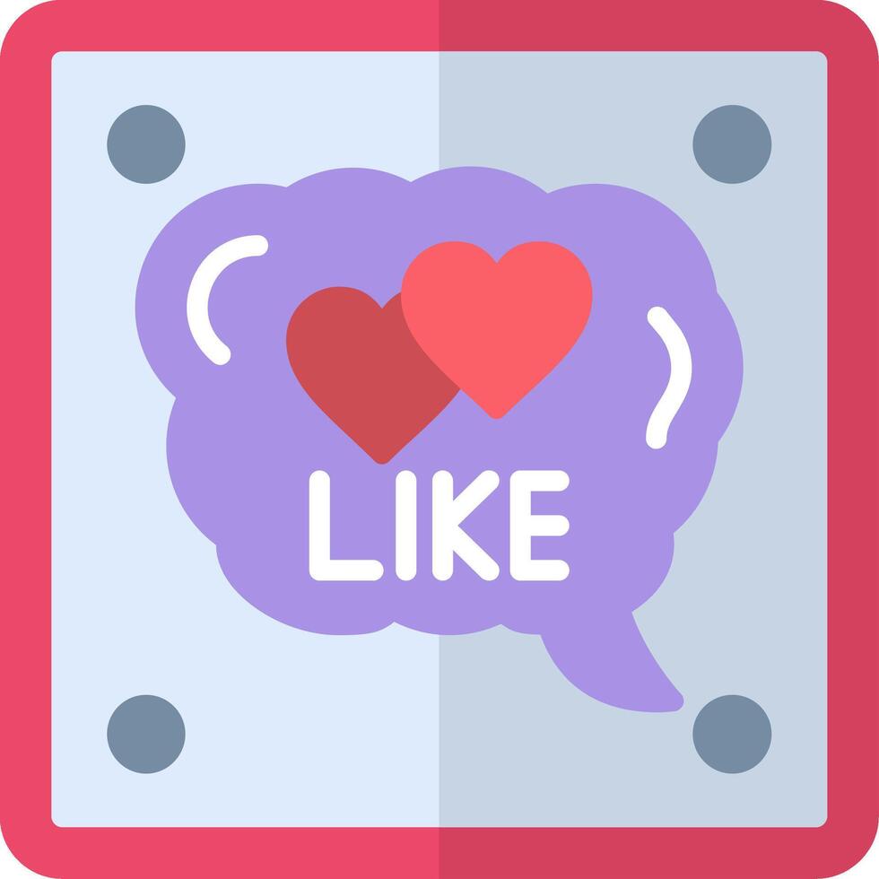 Like Flat Icon vector