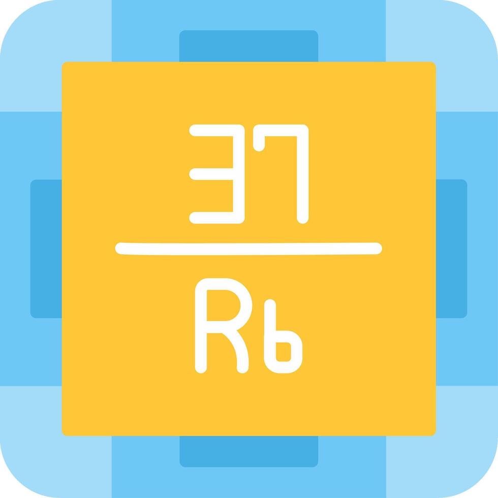 Rubidium Flat Icon vector