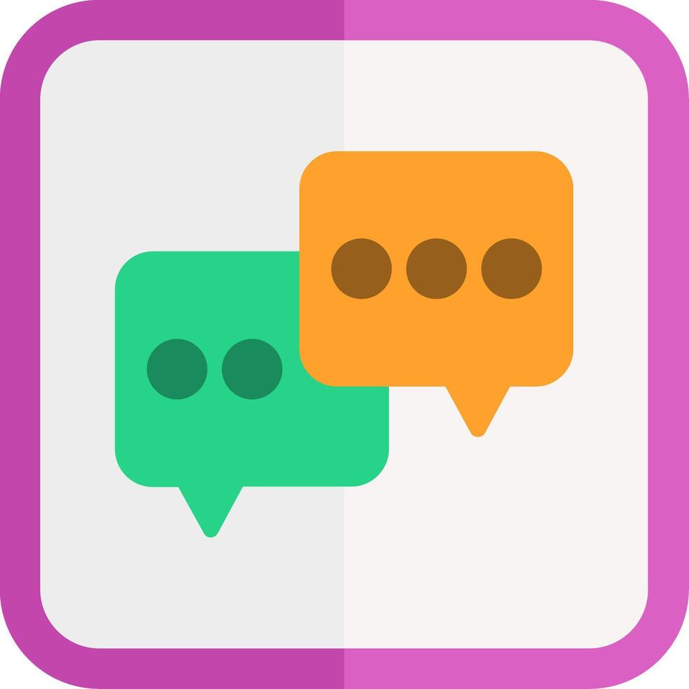 Chat Flat Icon vector