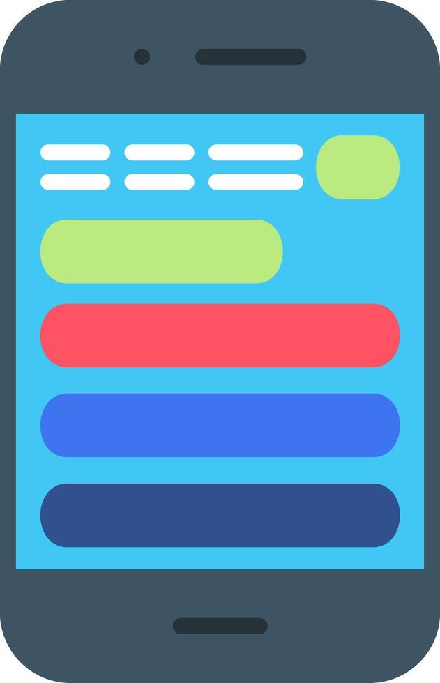 Mobile Flat Icon vector
