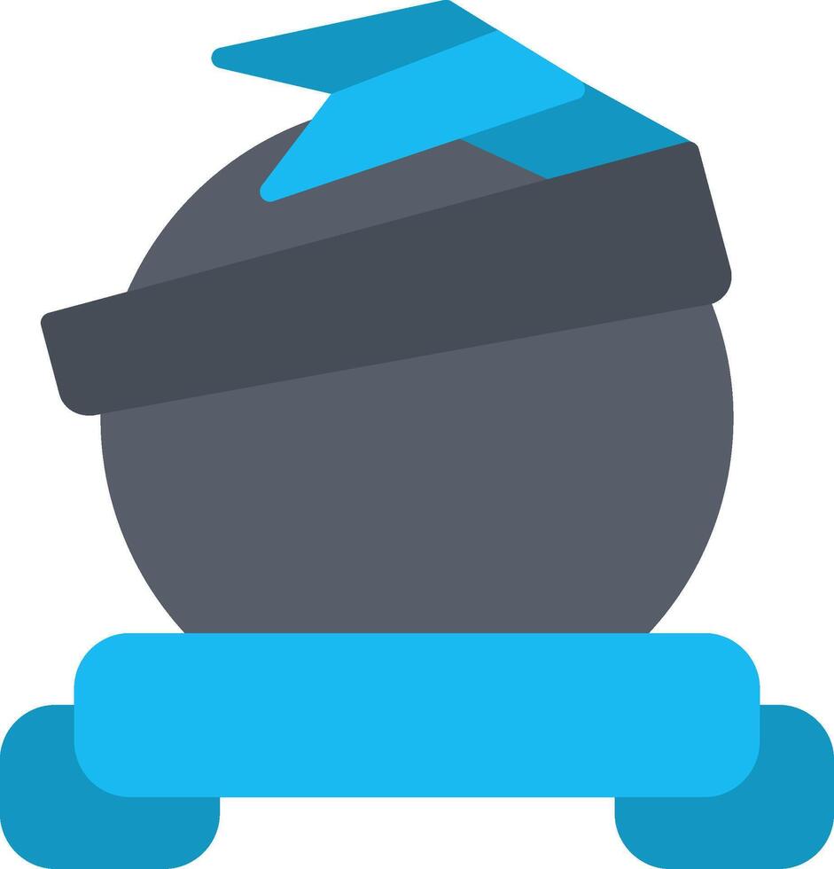 Circle Ribbon Flat Icon vector