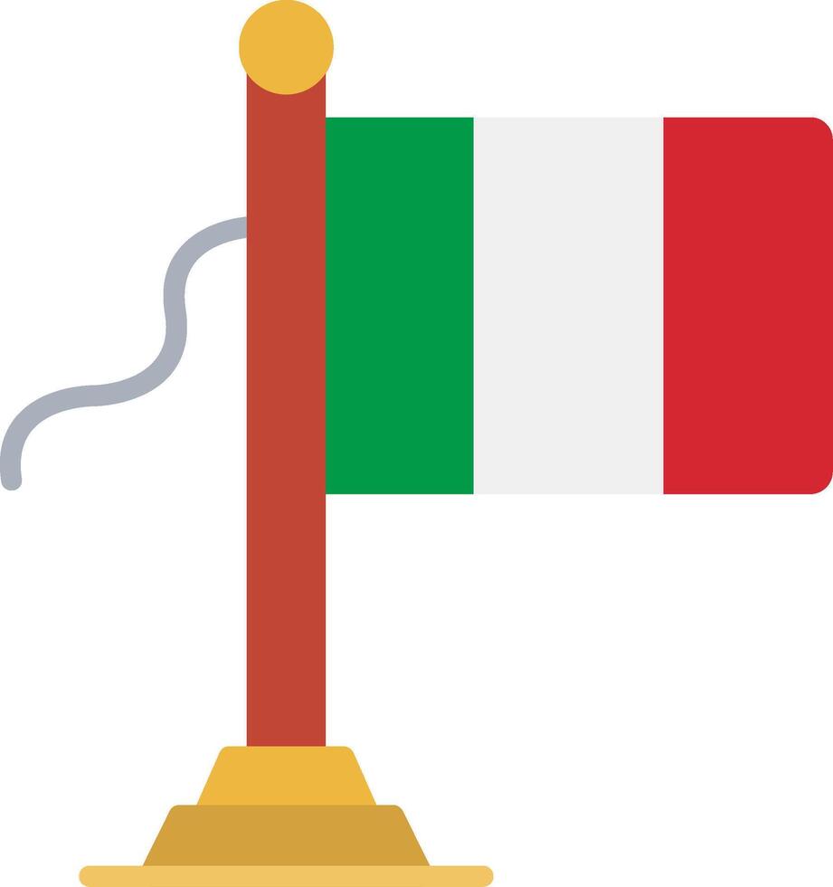 Italy Flag Flat Icon vector