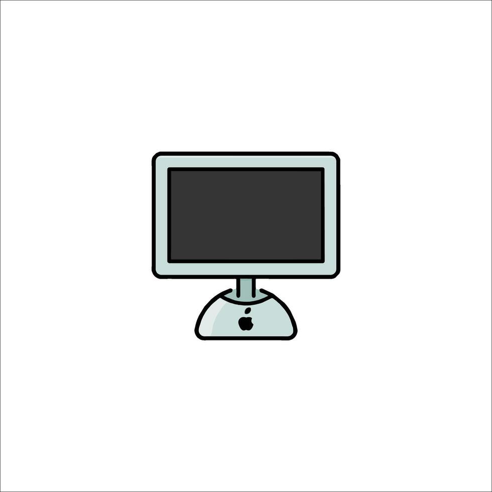 Computer monitor icon vector