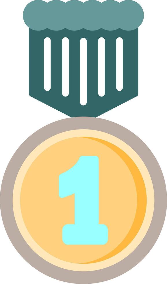 1st Prize Flat Icon vector