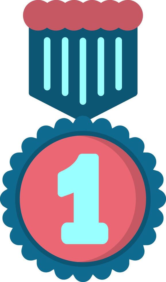 1st Prize Flat Icon vector