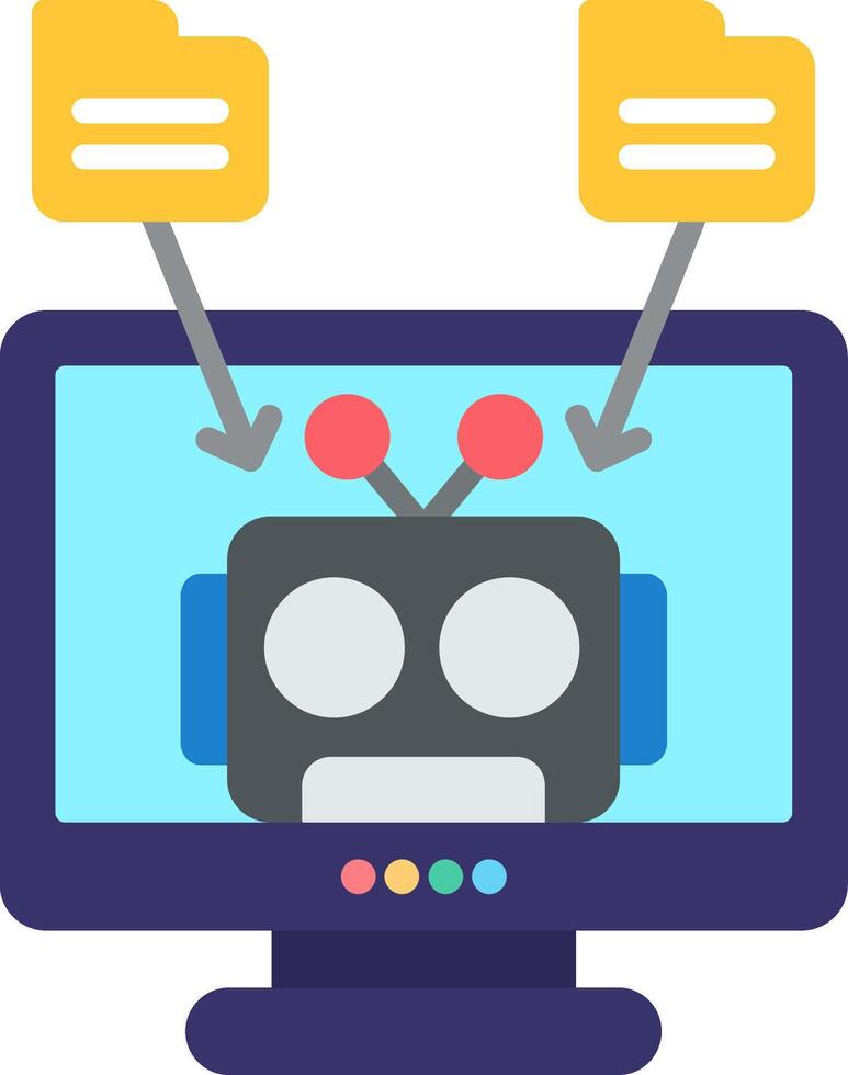 Ai Flat Icon vector