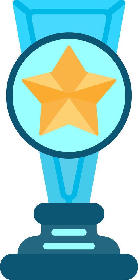 Trophy Star Flat Icon vector