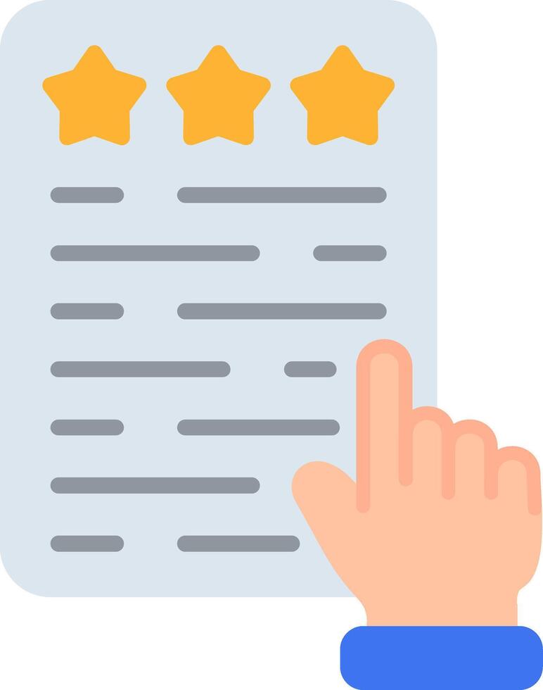 Review Flat Icon vector