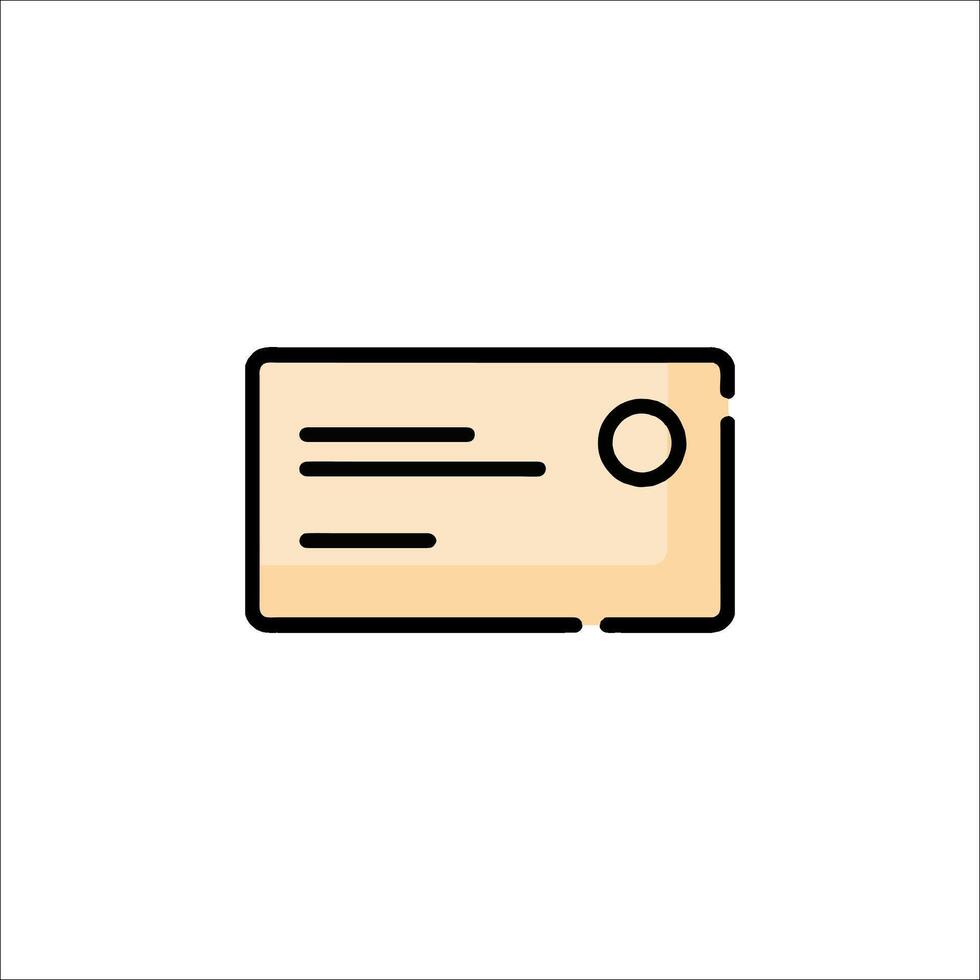 A flat icon of a credit card vector