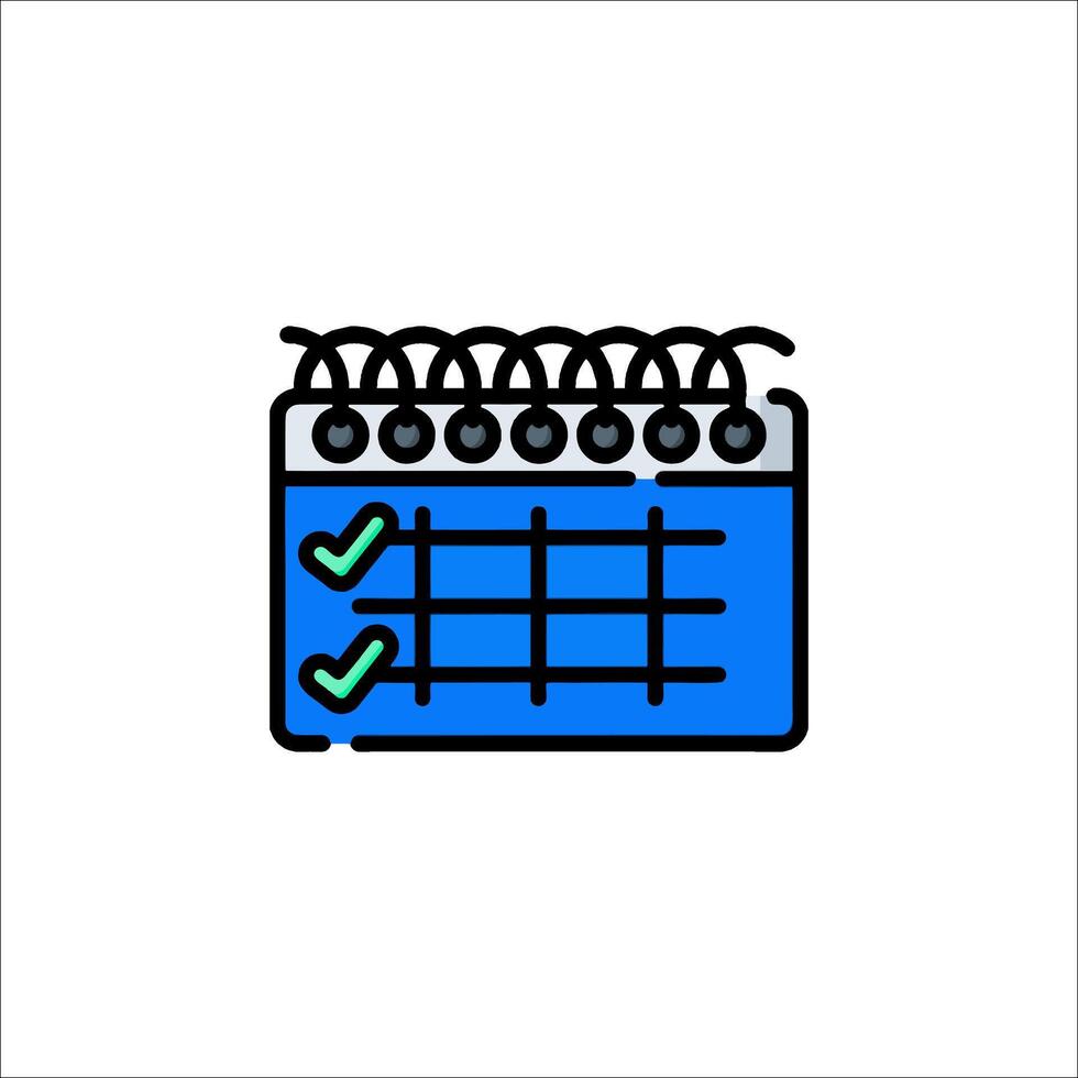 A checklist icon on a white background vector