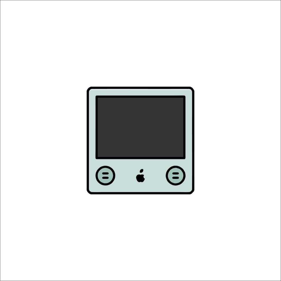 An apple ipod icon on a white background vector