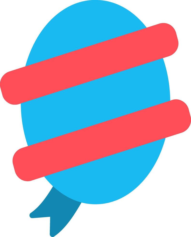 Circle Ribbon Flat Icon vector