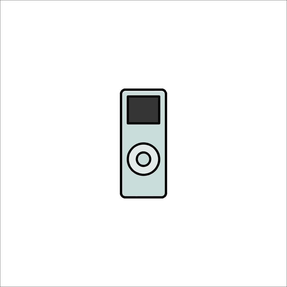 An mp3 player icon on a white background vector