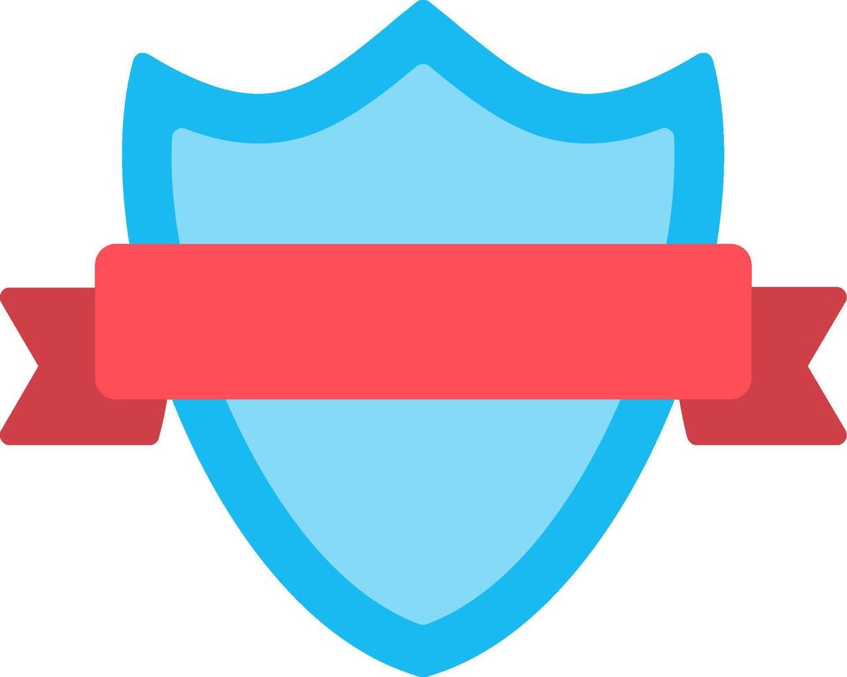 Shield Badge Flat Icon vector