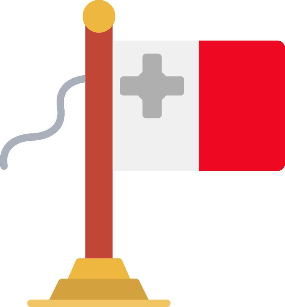 Malta Flag Flat Icon vector