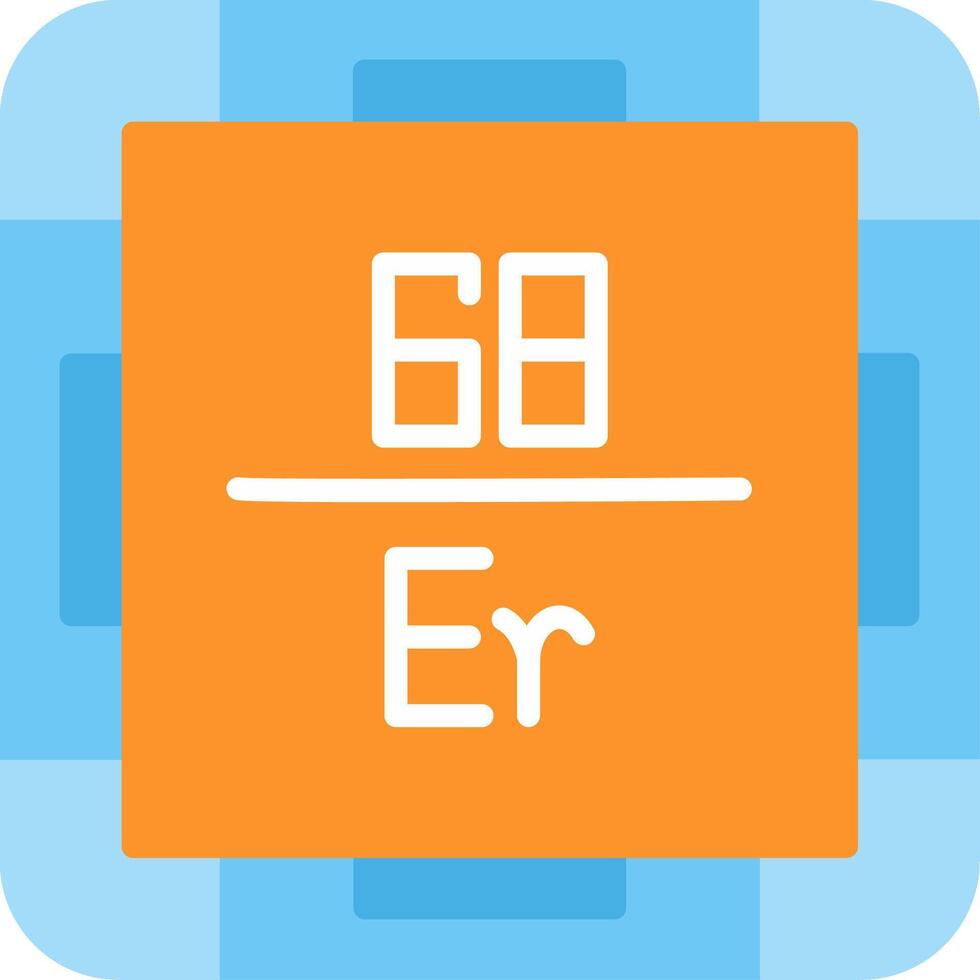Erbium Flat Icon vector