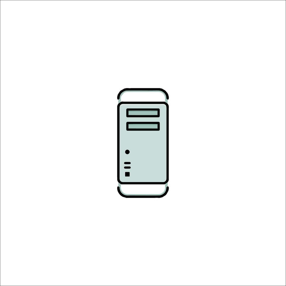 A computer icon on a white background vector
