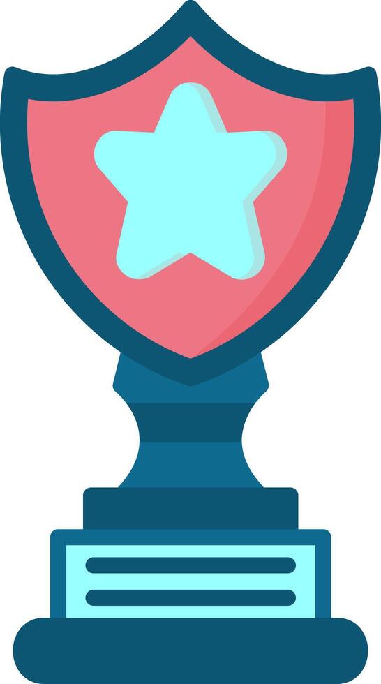 Trophy Star Flat Icon vector