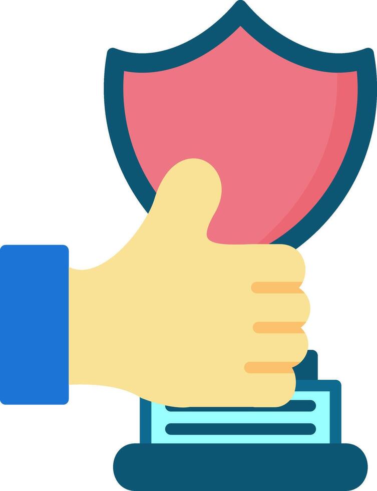 Trophy Cup Flat Icon vector