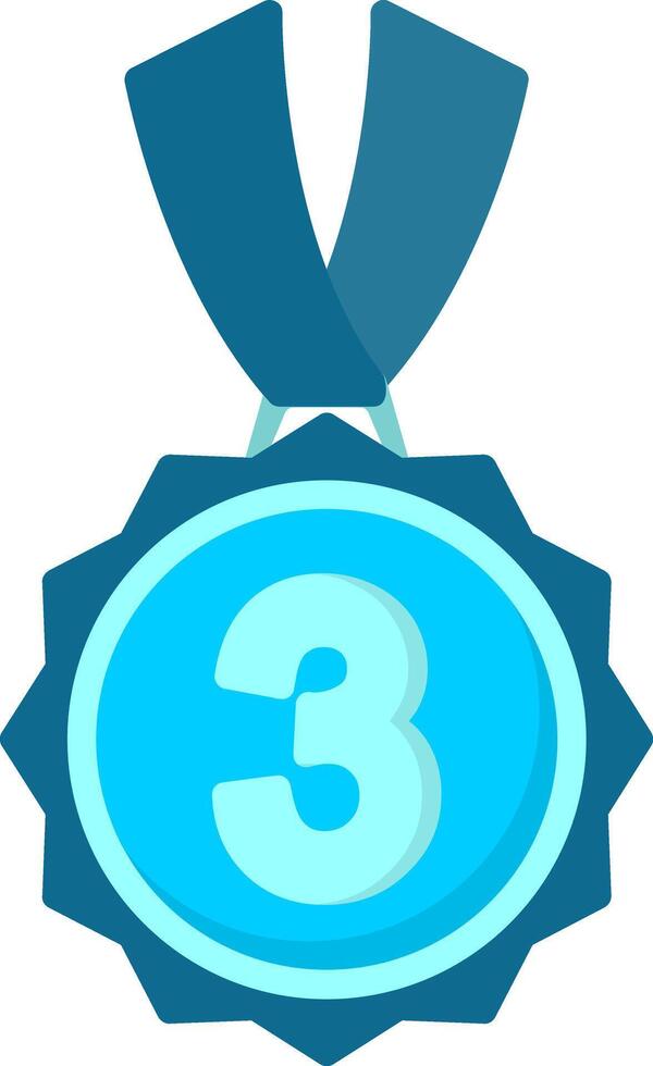 3rd Prize Flat Icon vector