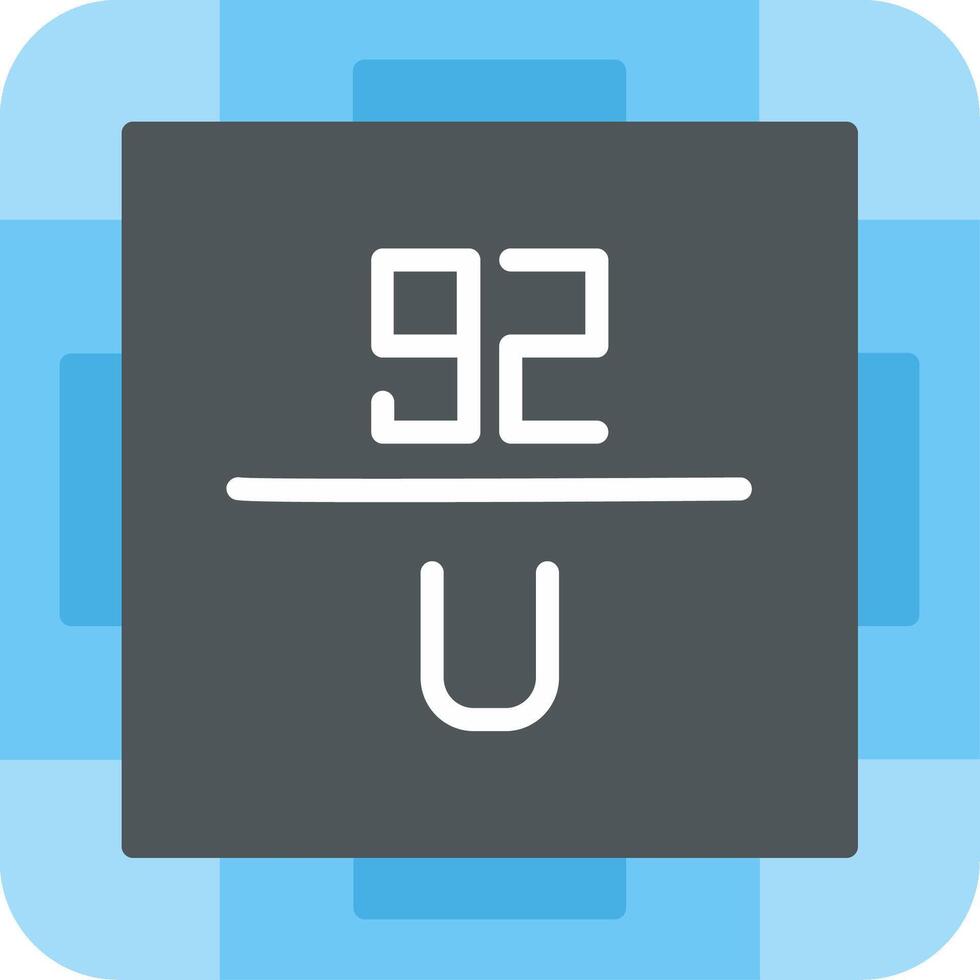 Uranium Flat Icon vector