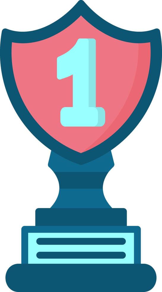 1st Prize Flat Icon vector