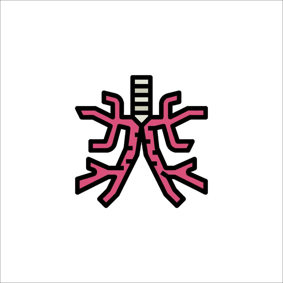 Lungs icon, illustration vector