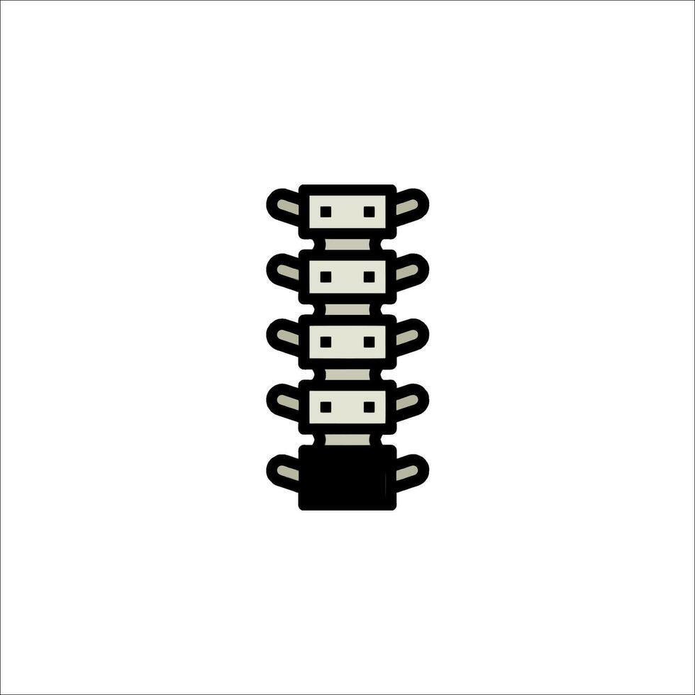 A stack of three black and white boxes on a white background vector